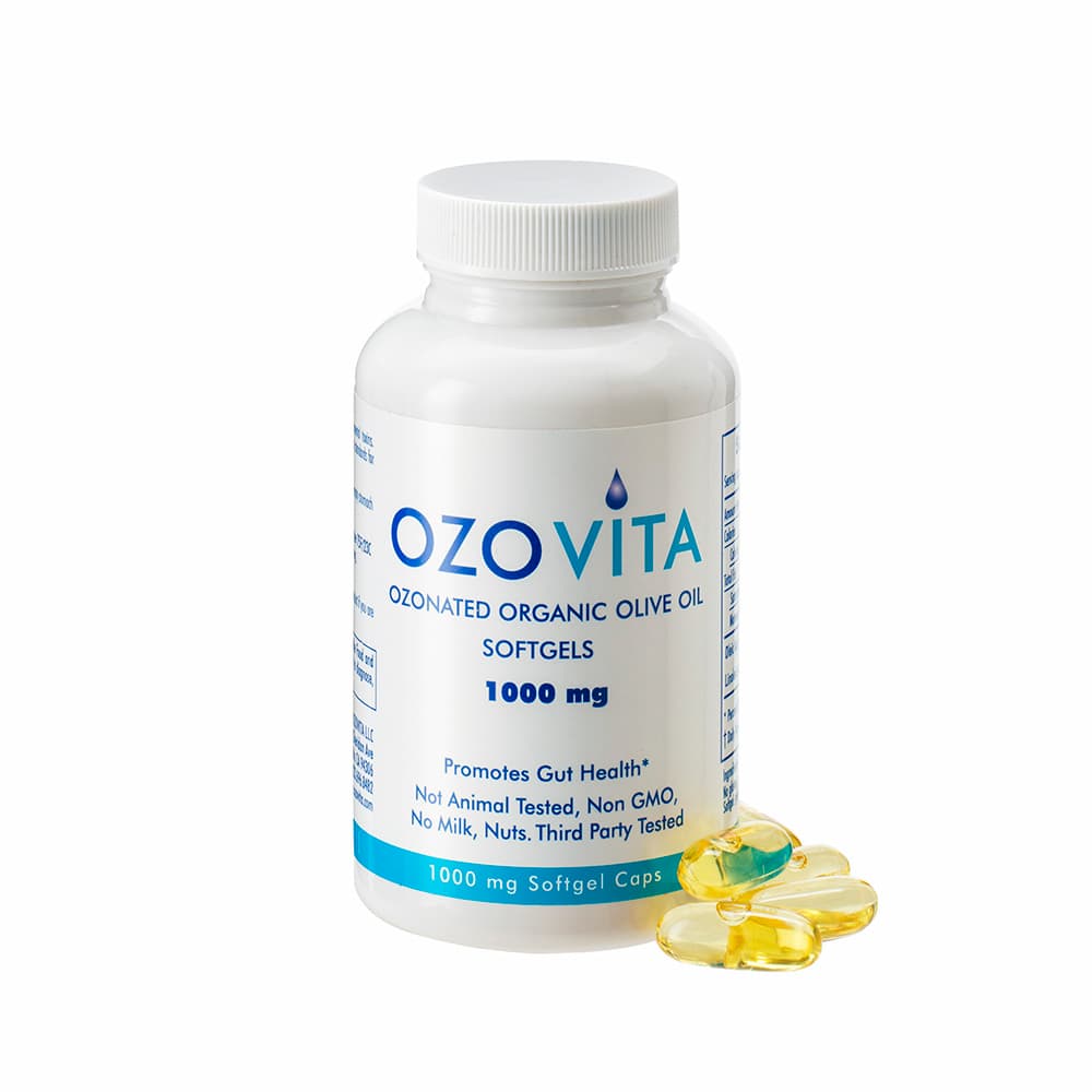 Ozonated Organic Olive Oil Softgels – Box of Ten, 60 count